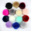 China Manufacturer Wholesale Custom Christmas Cute Large Artifical Fake Fox Fur Ball Faux Fur Pom Pom